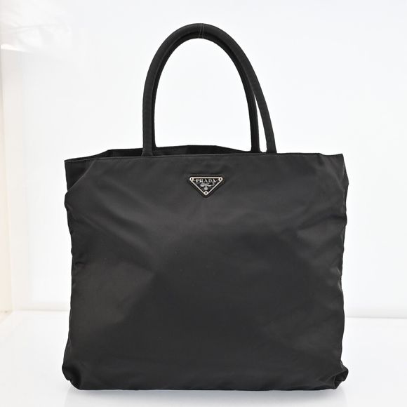 Auth Prada Nylon Leather Hand Tote Bag #47963P26B - Picture 1 of 15